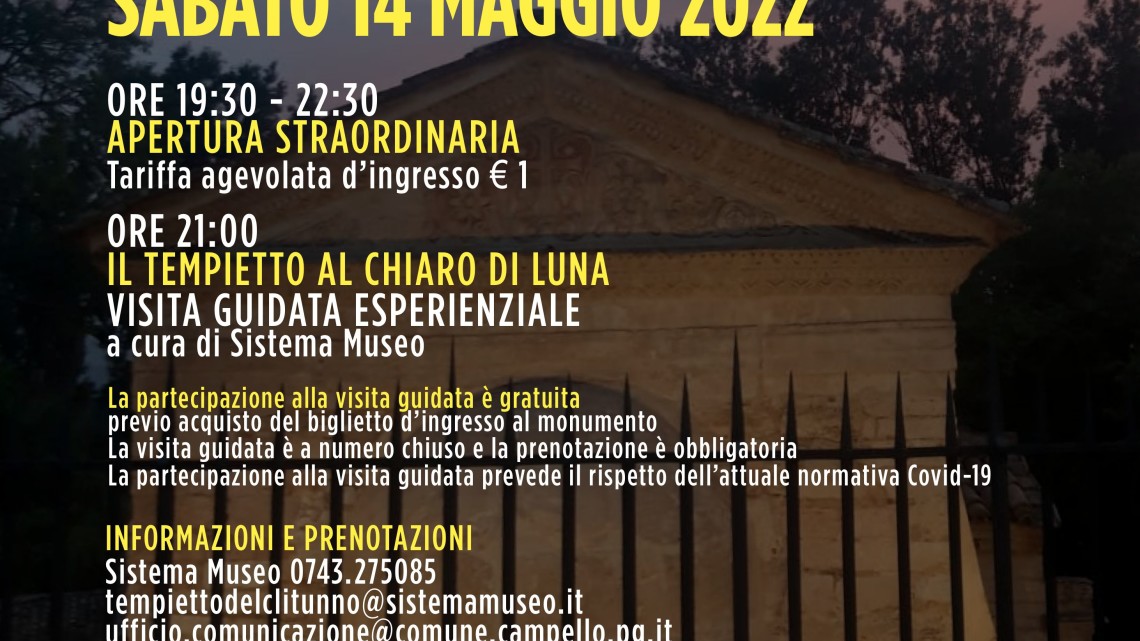 Notte dei Musei _ Tempietto sul Clitunno _locandina web