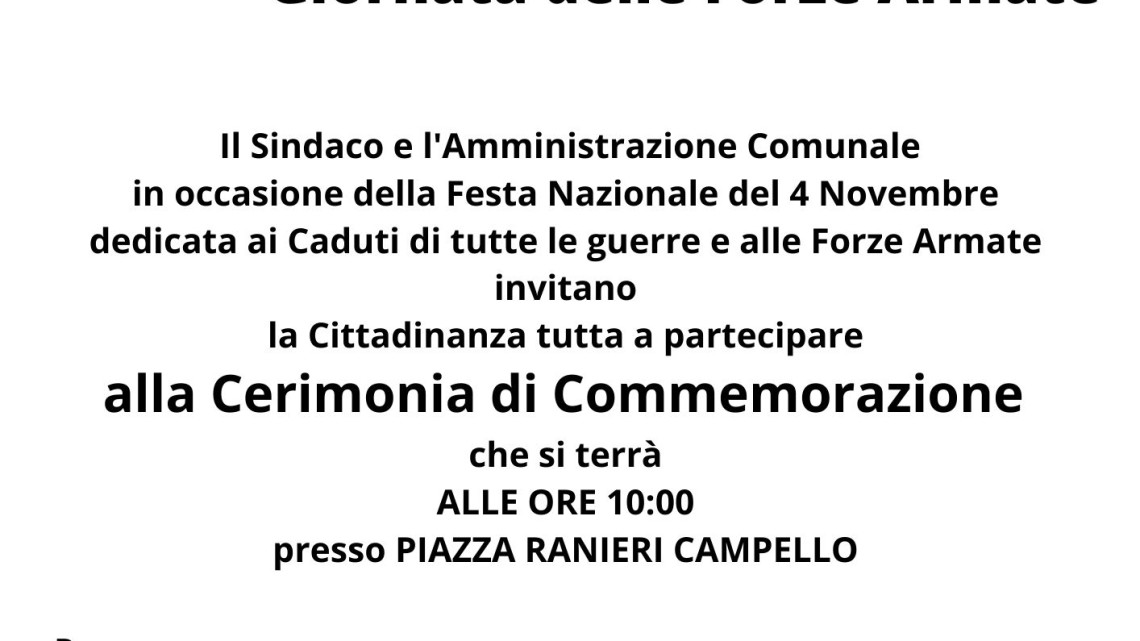 4 Novembre Giorno dell'Unità Nazionale Giornata delle Forze Armate (6)